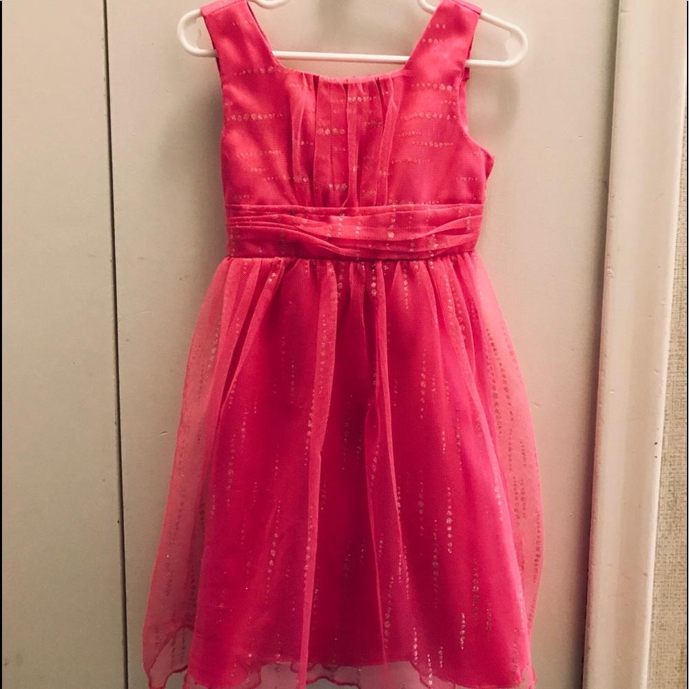 Pink Girls XS Party Dress Sleeveless